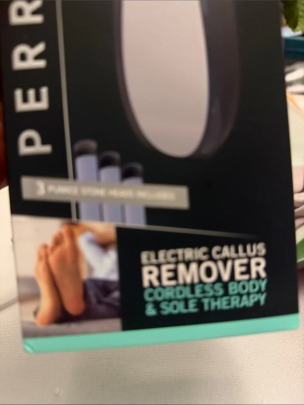 Perry Ellis Cordless Electric Callus Remover - Body & Sole Therapy
